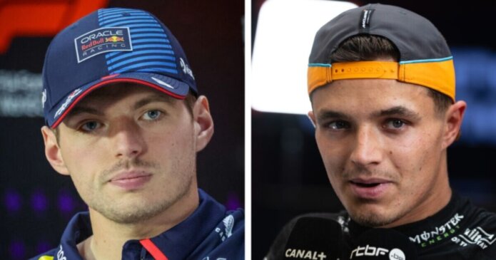 Norris sends social media message to Verstappen after calling him 'lucky'