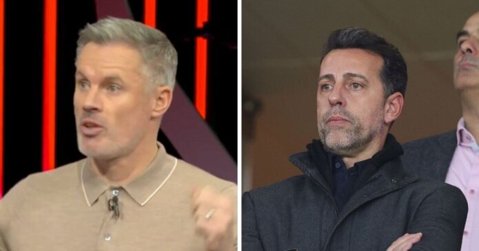 Jamie Carragher tears apart Arsenal transfers after chief Edu's resignation