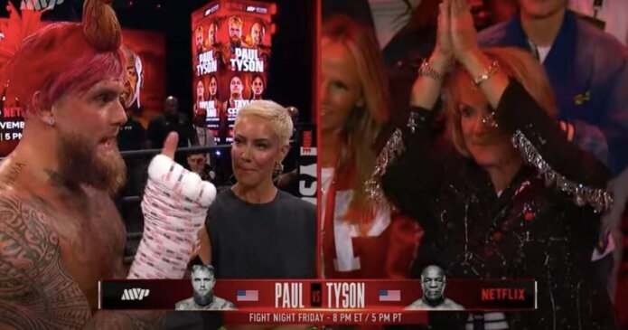 Jake Paul's bold promise to 'nervous' mom after she saw Mike Tyson