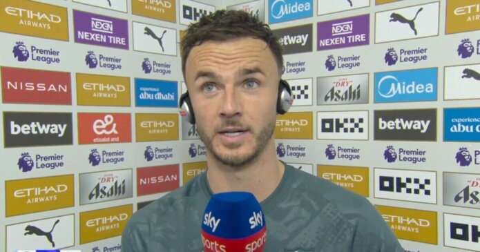 Maddison pulls up Sky Sports over question after Man City masterclass - 'Really'