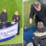 Roy Keane gets into heated row at Ipswich vs Man Utd during Sky Sports ad break