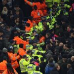 Man City and Feyenoord fans clash in Champions League tie as objects thrown