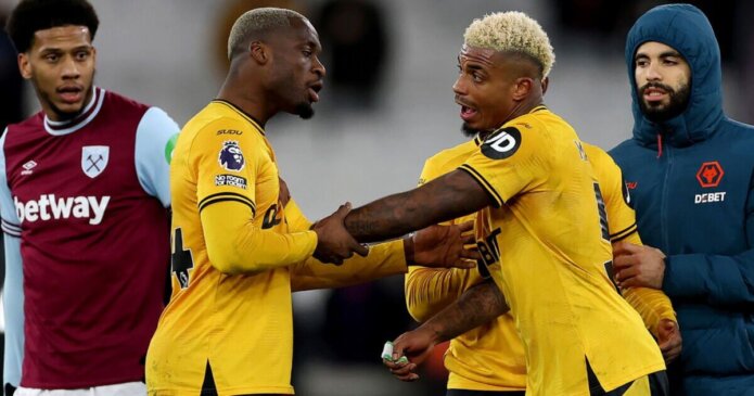 Wolves ace Mario Lemina scraps with own staff and team-mates after West Ham loss