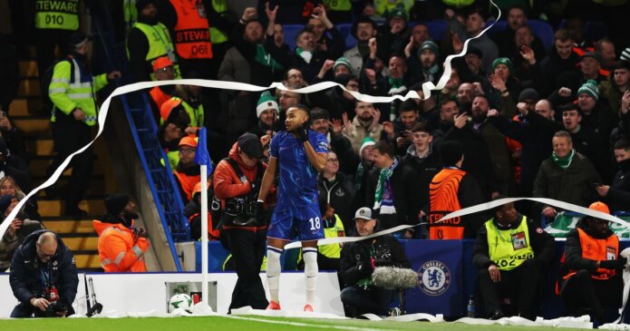 Chelsea vs Shamrock Rovers match stopped as toilet roll hurled at Nkunku