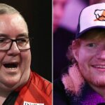 Stephen Bunting mocks drunk Ed Sheeran at Ally Pally with Ruben Amorim dig