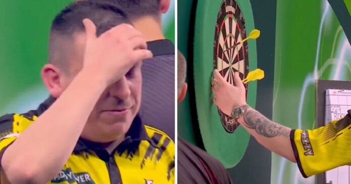 Dave Chisnall suffers embarrassing brain fade in World Darts Championship loss