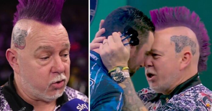 Teary Peter Wright shows true colours with Luke Humphries comment after win