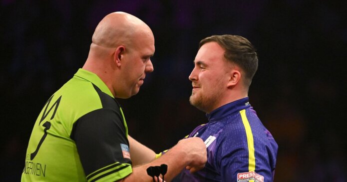 Darts LIVE: Michael van Gerwen set for fine after taking aim at Luke Littler
