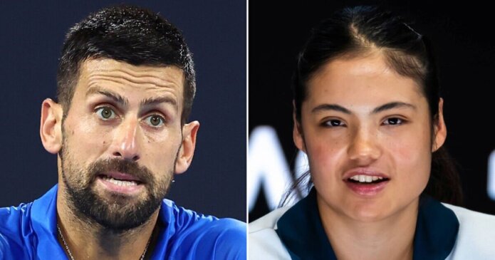 Novak Djokovic backlash grows as Emma Raducanu attacked by bugs