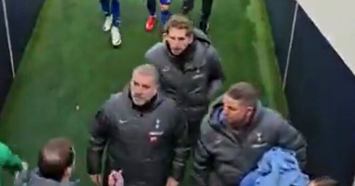 Ange Postecoglou stops dead in tracks and provides telling response to fan