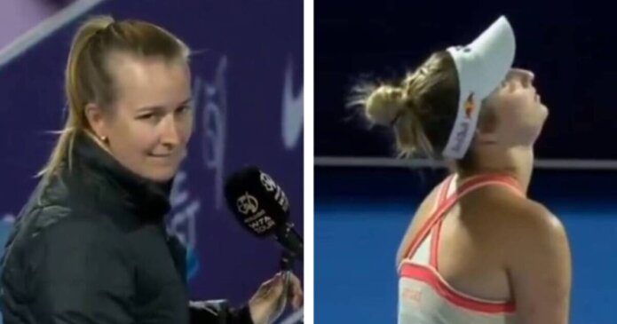 Wimbledon champion's match halted twice as Qatar Open umpire issues telling off