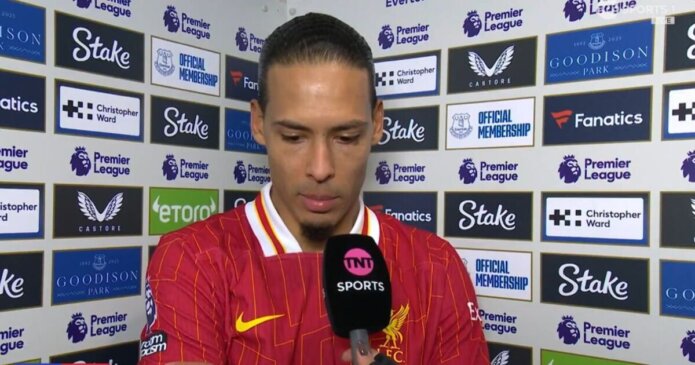 Virgil van Dijk slams Michael Oliver and fires 'cup final' dig at Everton