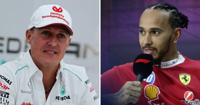 Lewis Hamilton left 'crying inside' as touching Michael Schumacher tribute paid