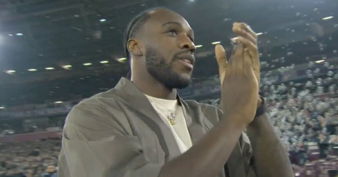 Michail Antonio fights back tears on return to West Ham after scary car crash