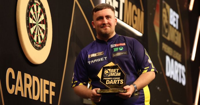 Littler storms to fourth Premier League win as Humphries' reaction says it all