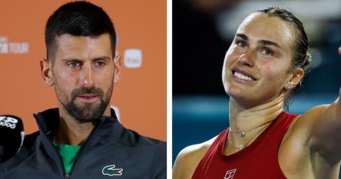 Tennis LIVE as Novak Djokovic takes raises eyebrows and Sabalenka apologises
