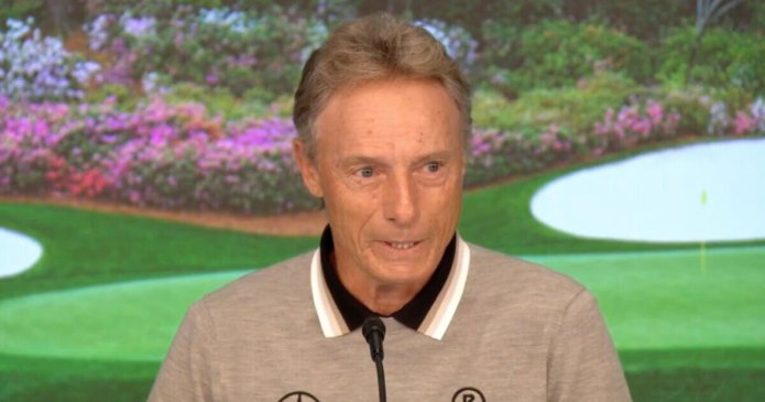 Bernhard Langer fights back tears in emotional Masters press conference