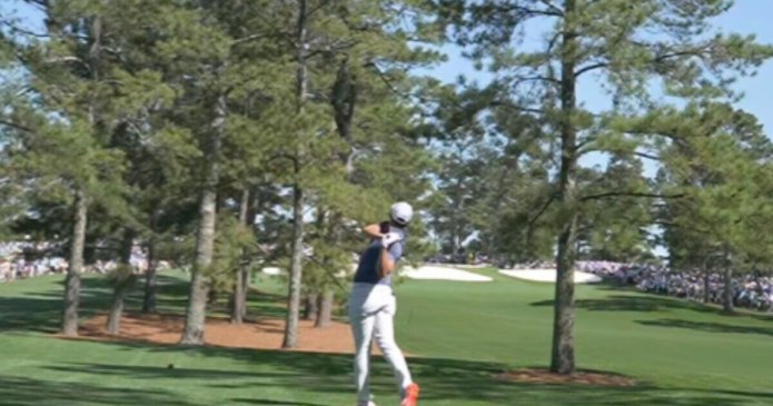 Rory McIlroy delights Masters crowd after shot from trees 'falls from heaven'