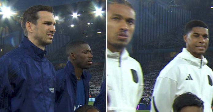 Aston Villa vs PSG stars baffled as Europa League anthem played before kick-off