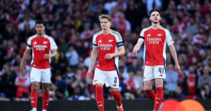 Two shock 5/10 let-downs for Arsenal vs PSG as Champions League hopes fade