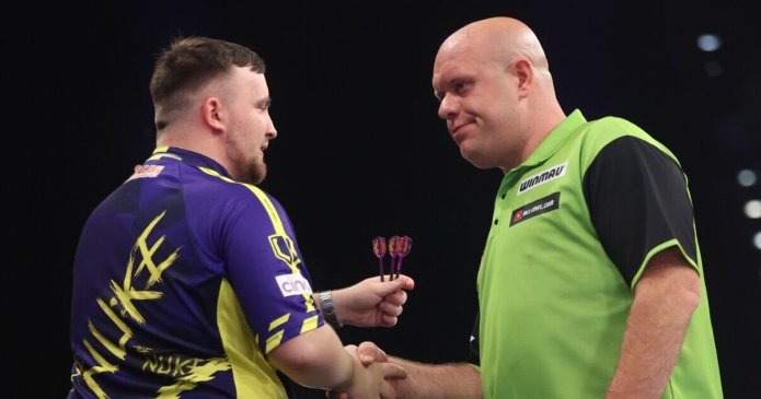 Luke Littler rubs Van Gerwen’s face in it after winning Premier League clash