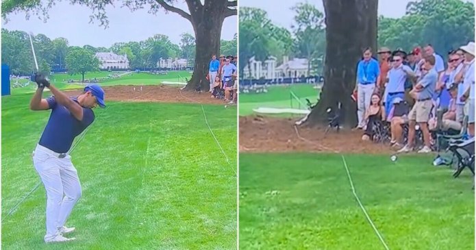 Scary PGA Championship moment as Aaron Rai 'almost kills' fan