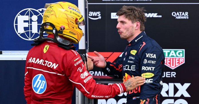Max Verstappen lashes out at Ferrari over Lewis Hamilton as Red Bull row ignited