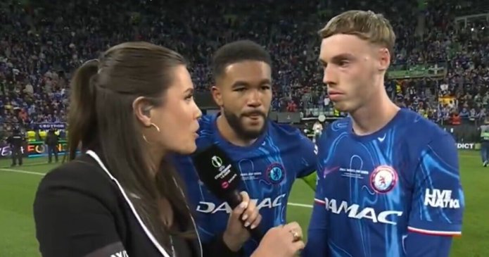 Cole Palmer and Reece James refuse to answer same question after Chelsea final