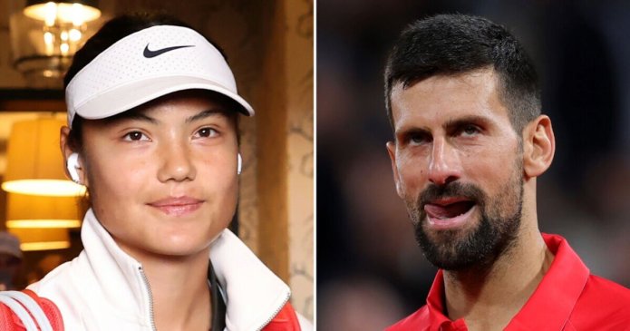 Emma Raducanu shows true colours as Novak Djokovic gets emotional