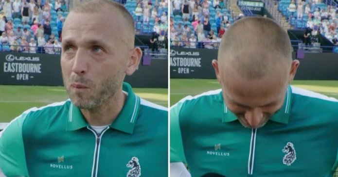 Dan Evans tears up in emotional interview after epic Tommy Paul upset