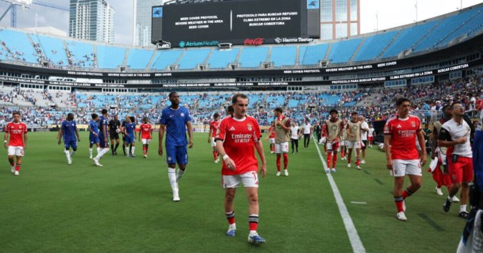 Chelsea Club World Cup match suspended as players taken off pitch