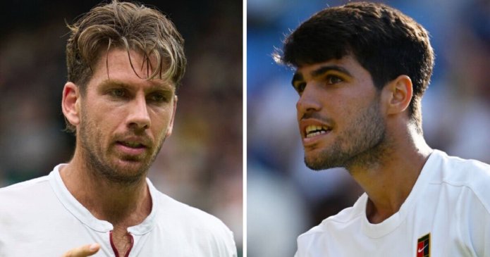 Carlos Alcaraz vs Cameron Norrie score updates from last Brit left at Wimbledon