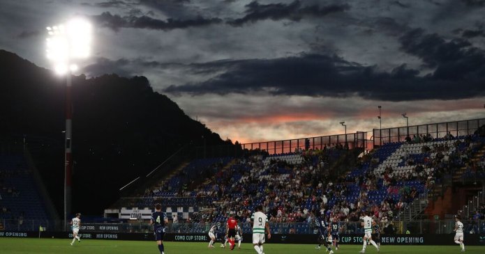 Celtic and Ajax fans clash in ugly scenes as pints thrown after friendly match