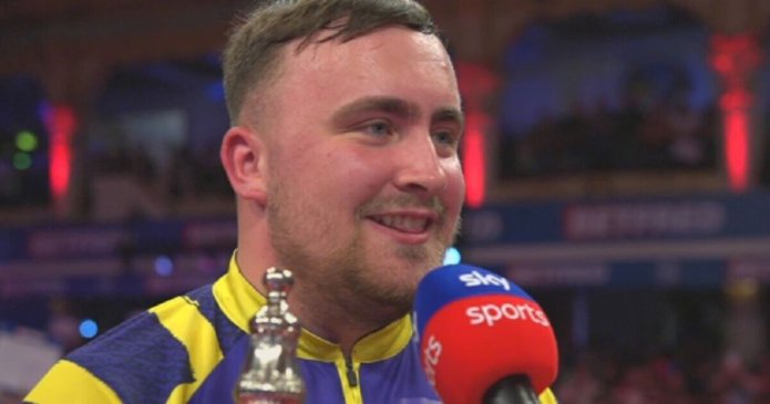 Luke Littler sends message to new girlfriend after World Matchplay win