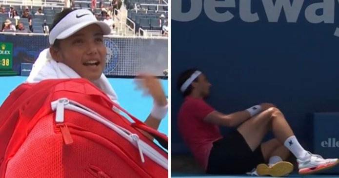 Play halted at Cincinnati Open and player's mum slams her 'bad attitude'