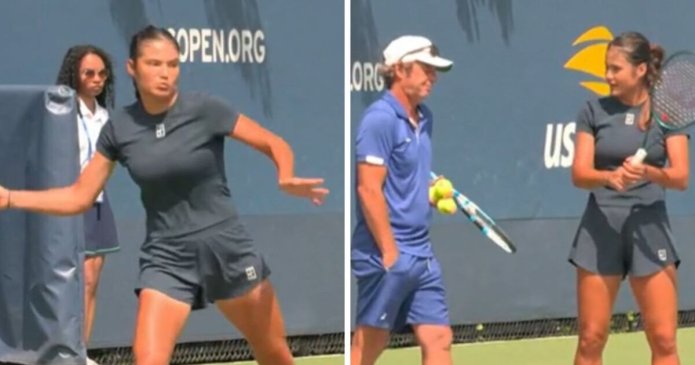Raducanu hits practice court straight after win as new coach cracks the whip