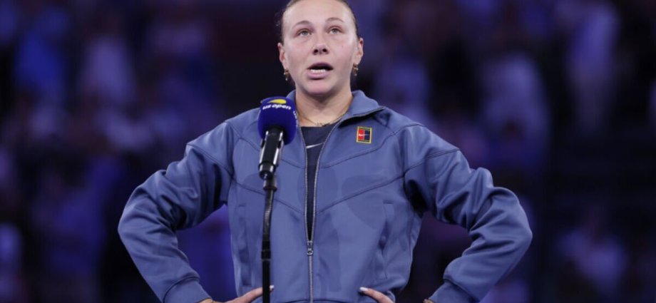 Amanda Anisimova cuts off US Open final interviewer after sobbing into towel