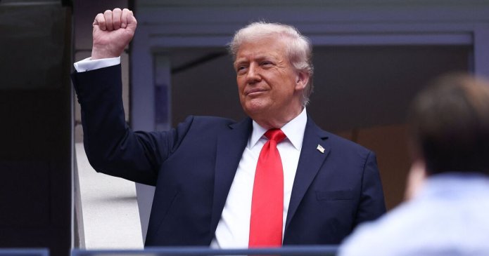 Donald Trump booed at US Open as Jannik Sinner vs Carlos Alcaraz final postponed