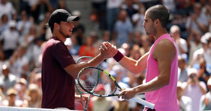 US Open star lifts trophy despite Carlos Alcaraz thrashing nine days earlier