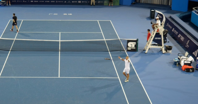 Dan Evans throws racket and suddenly retires declaring 'my wrist broke'