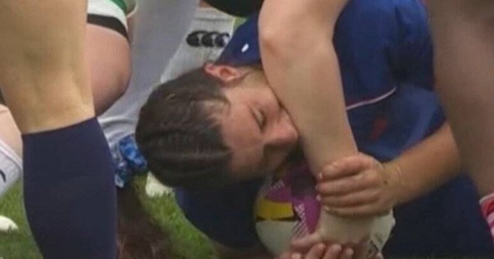 Rugby World Cup star slapped with huge ban after biting opponent