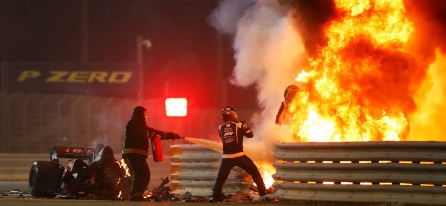 Romain Grosjean to drive F1 car for first time since horror fireball crash