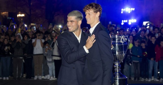 Tennis LIVE Alcaraz and Sinner relationship claim as Djokovic causes scene