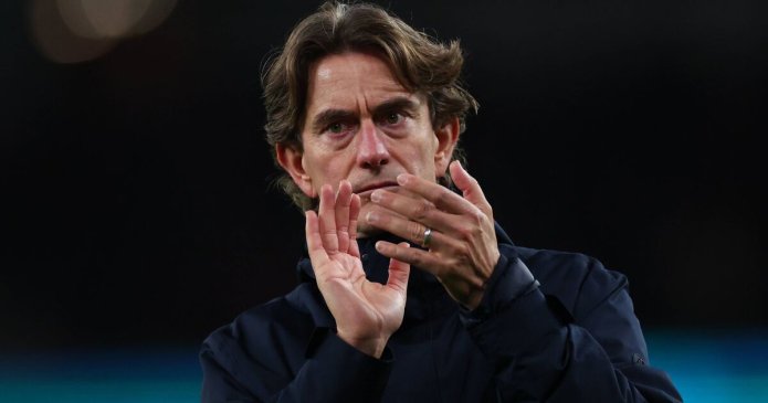 Tottenham make decision on sacking Thomas Frank after Arsenal embarrassment