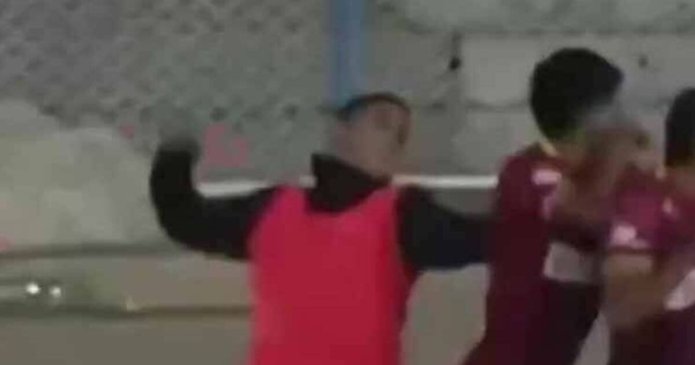 Football match descends into chaos with 17 red cards and police using tear gas