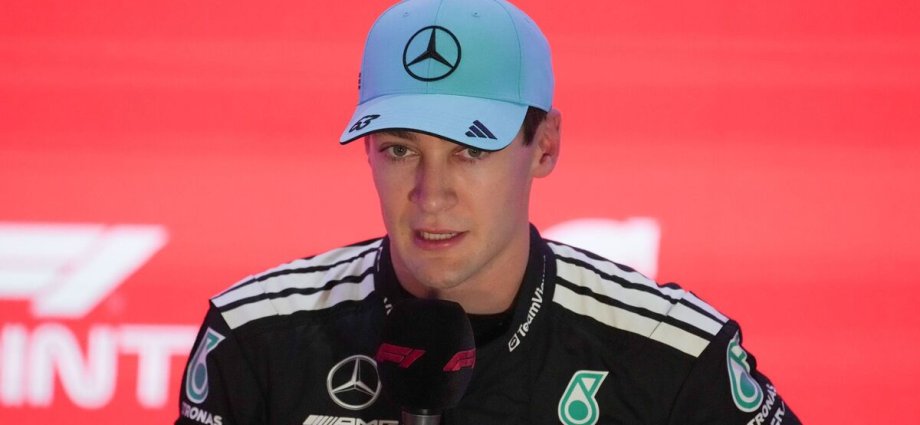 George Russell corrects Sky F1 interviewer and calls out 'BS' Norris information