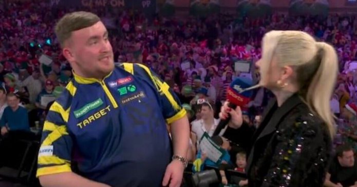 Luke Littler dodges notorious Ally Pally wasp in strange start to live interview
