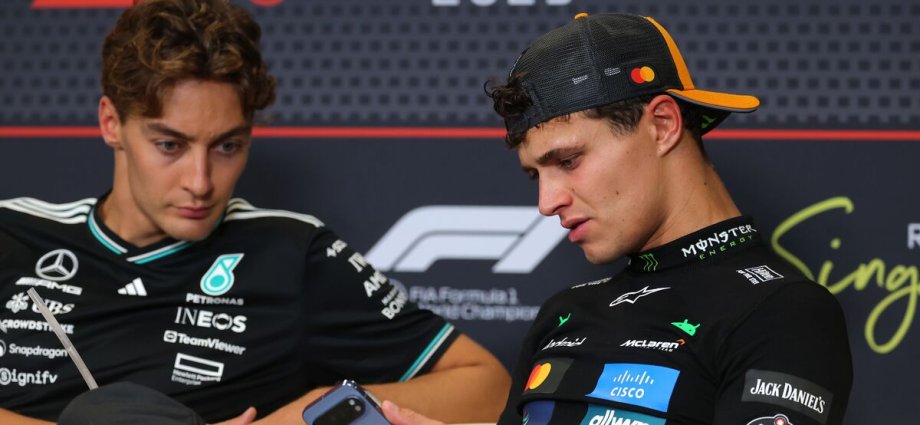 George Russell admits he's copying Lando Norris and rubbishes Mercedes F1 theory