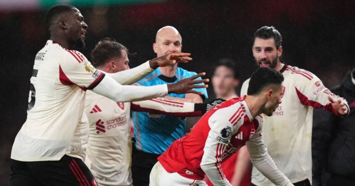 Arne Slot makes thoughts on 'idiot' Gabriel Martinelli clear after brawl