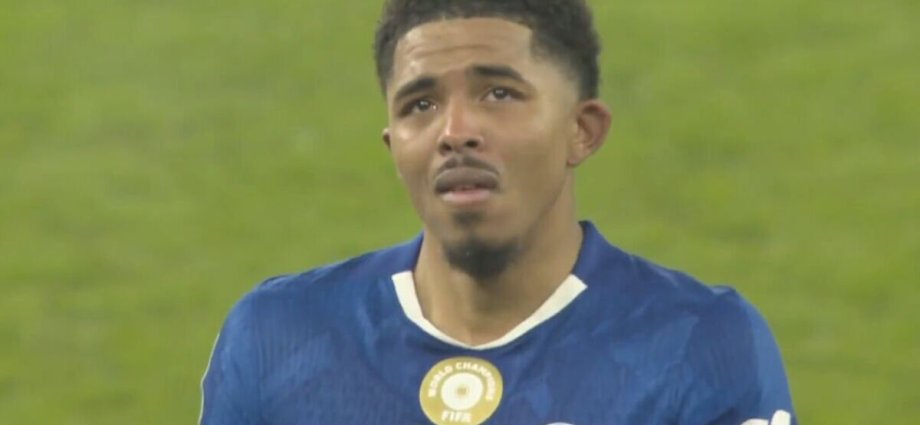 Chelsea star caught on camera crying on the pitch after Arsenal Carabao Cup loss